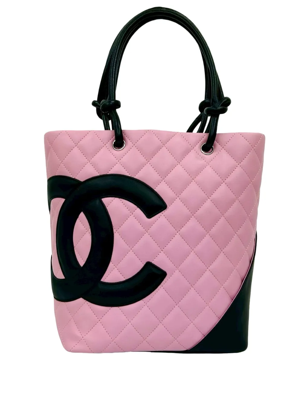 CHANEL Pre-Owned 2003-2004 Medium Lambskin Cambon Ligne tote bag - Nero