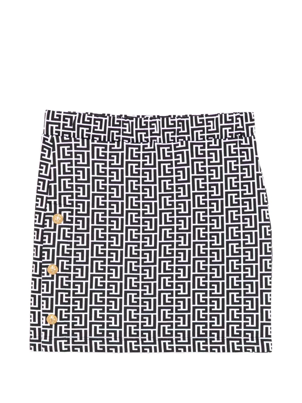 Balmain Kids Gonna con monogramma - Nero