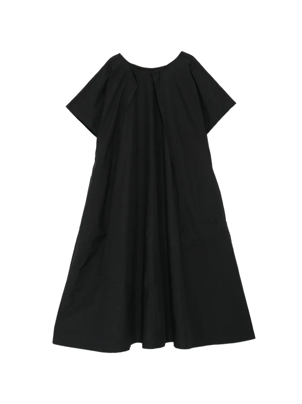 MM6 Maison Margiela Kids panelled short-sleeve dress - Nero