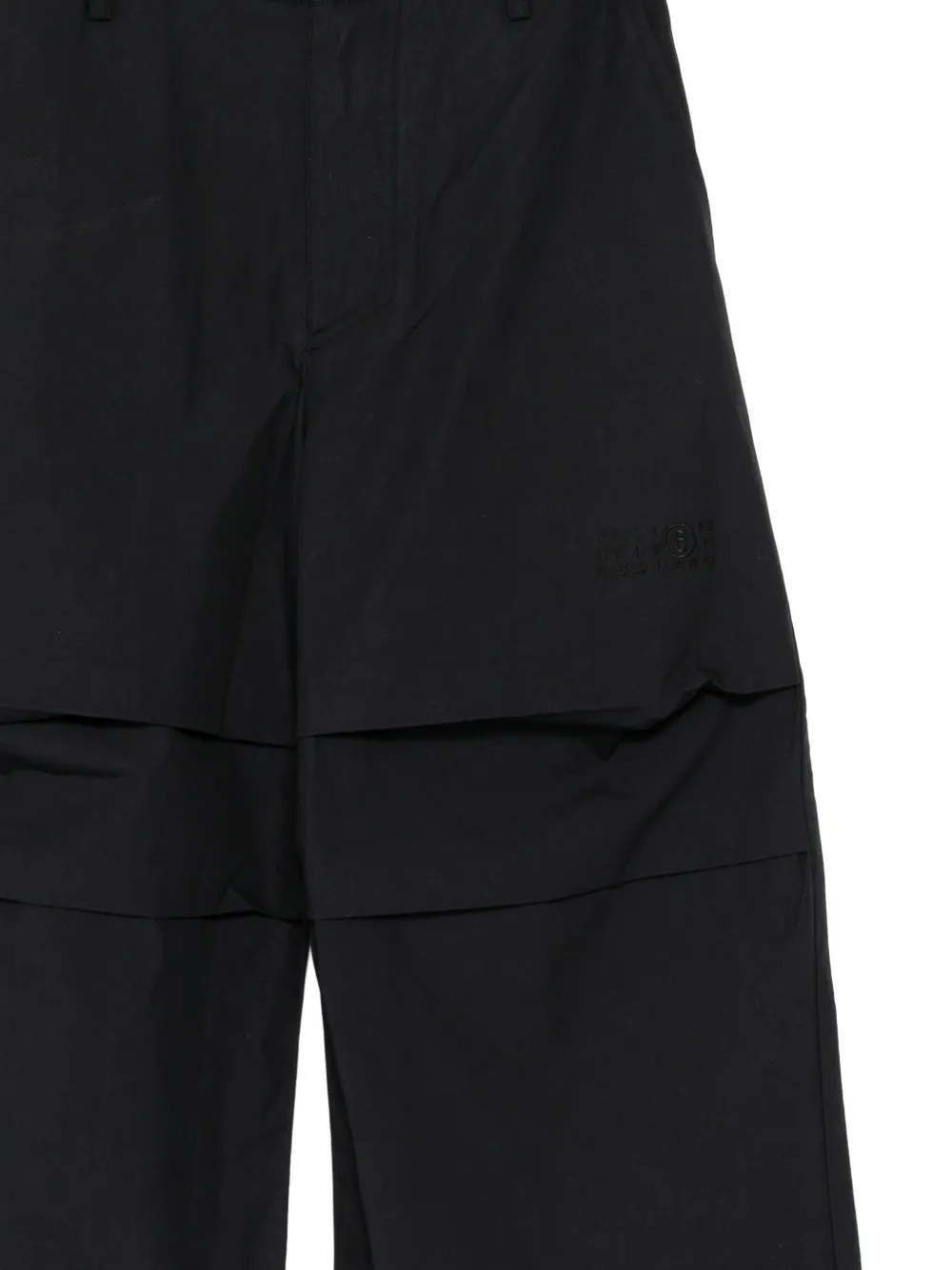 MM6 Maison Margiela Kids Broek met geborduurd logo Zwart