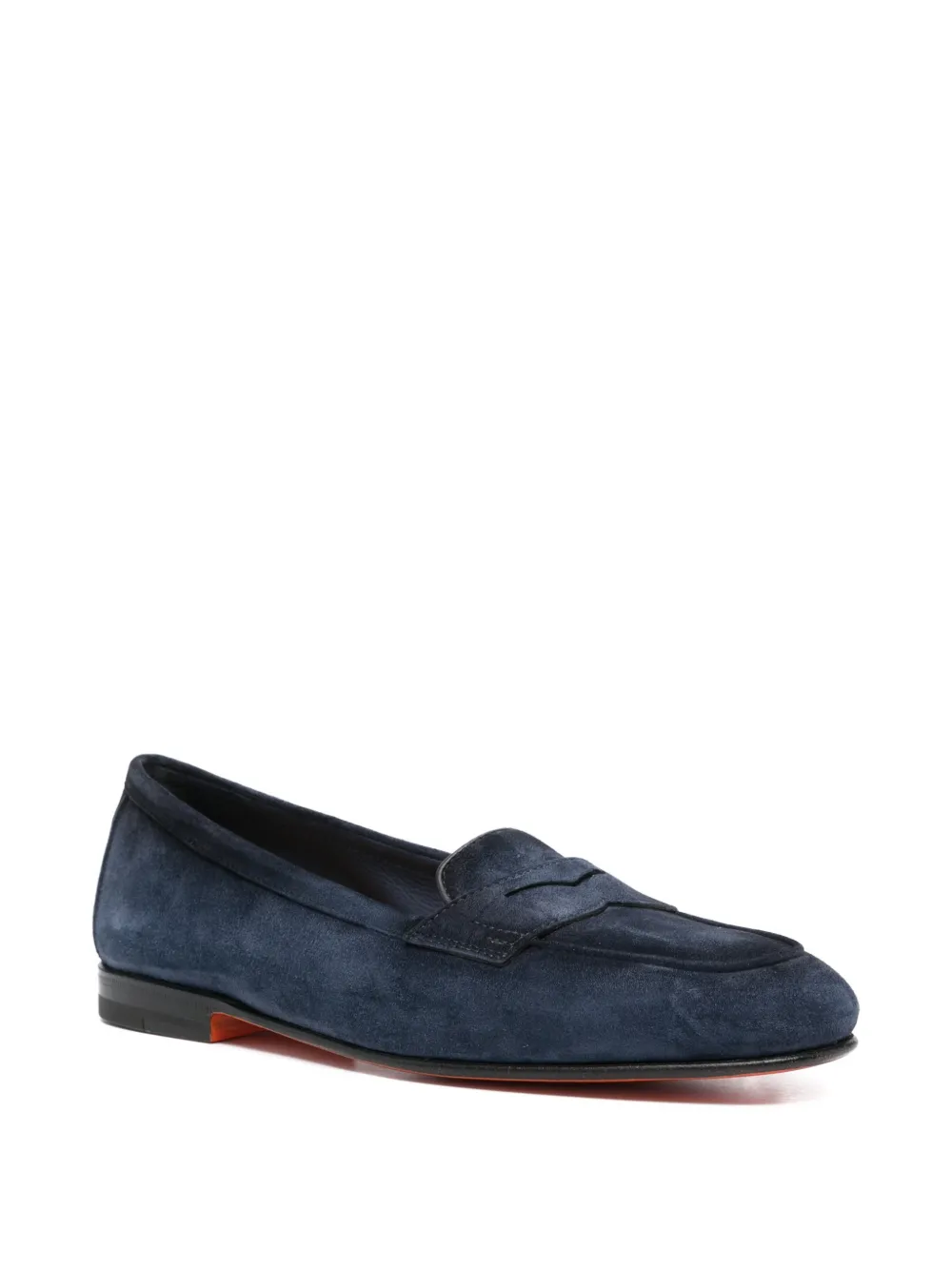 Santoni Carla suède loafers Blauw