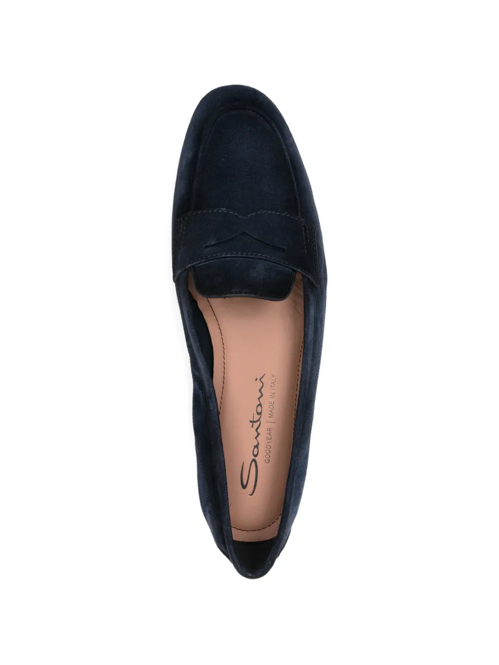 Santoni Carla suède loafers Blauw