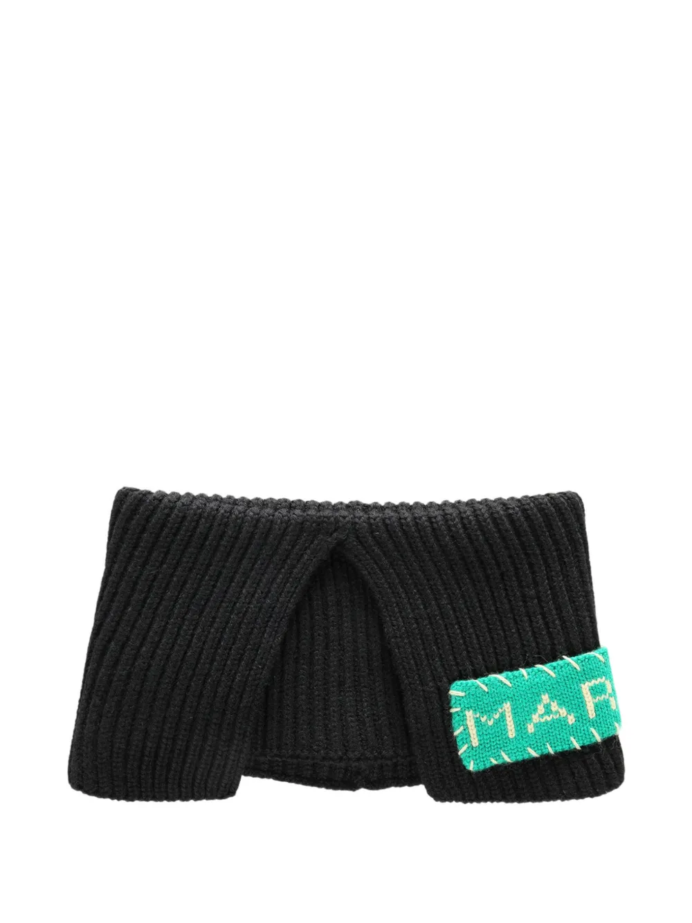 Marni ribbed scarf - Nero