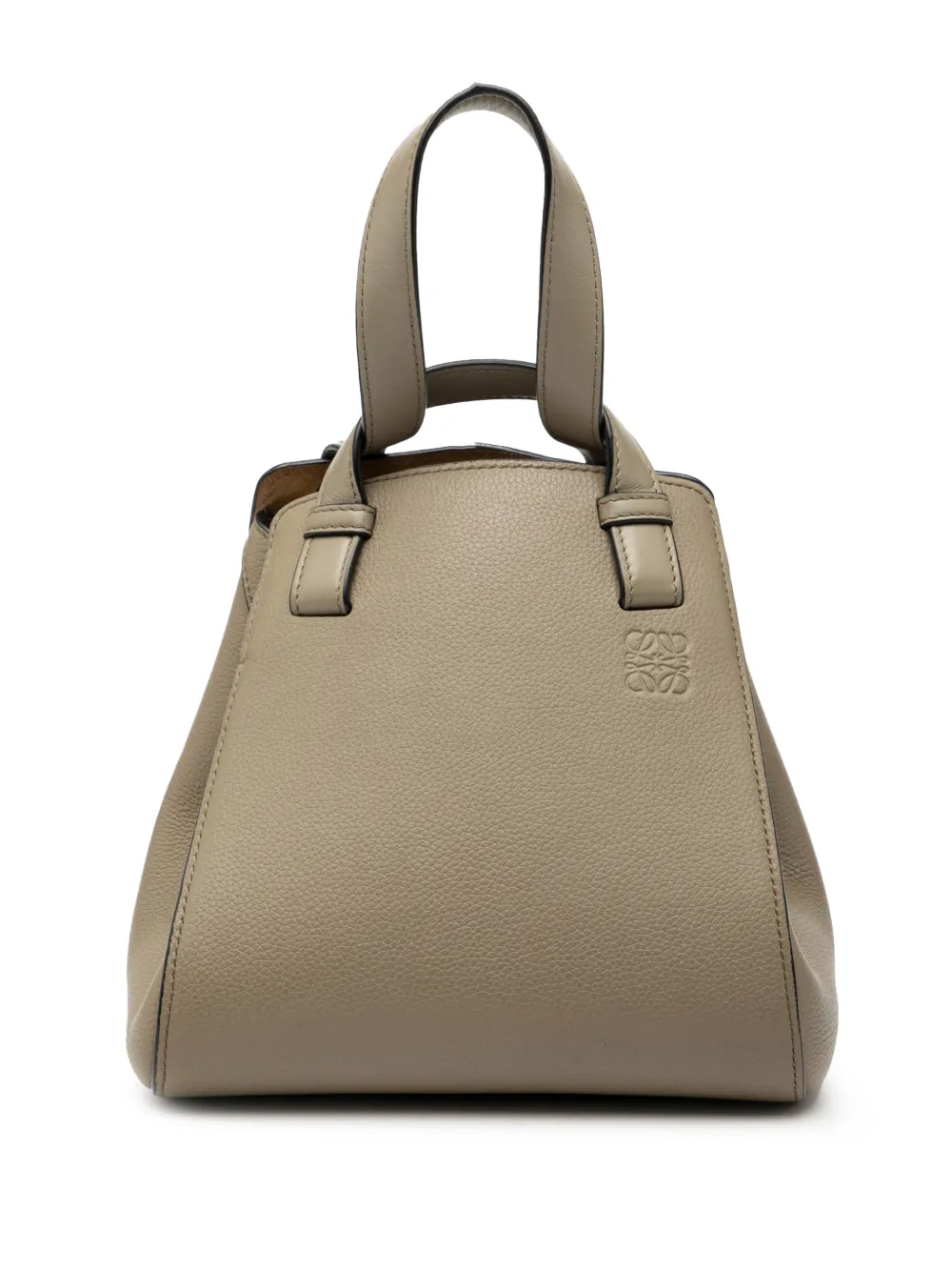 Loewe Pre-Owned 2022 Leather Hammock Nugget Bag satchel - Marrone