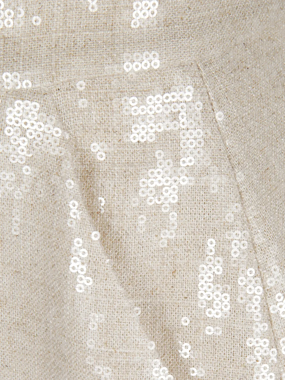 Kiton Rok verfraaid met pailletten Beige