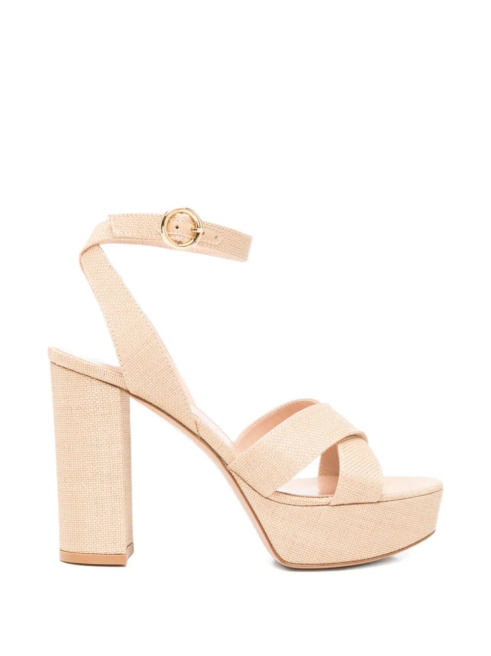 Gianvito Rossi Sandalen met plateauzool Beige