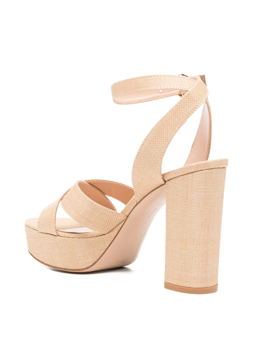 Gianvito Rossi Sandalen met plateauzool Beige