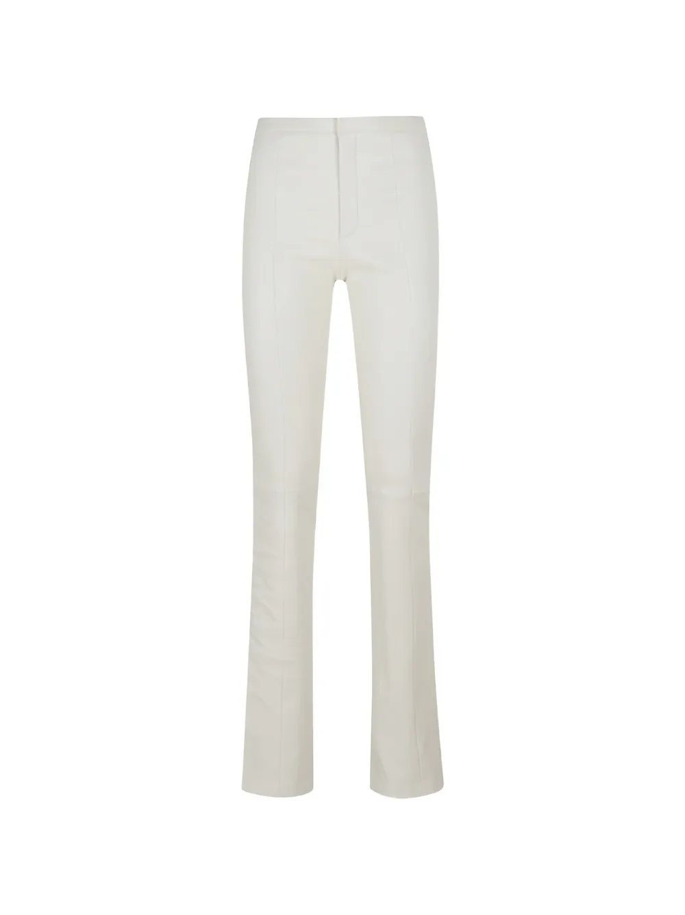 Stouls lambskin panelled straight trousers