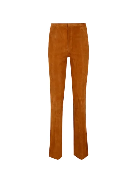 Stouls suede slim-fit trousers