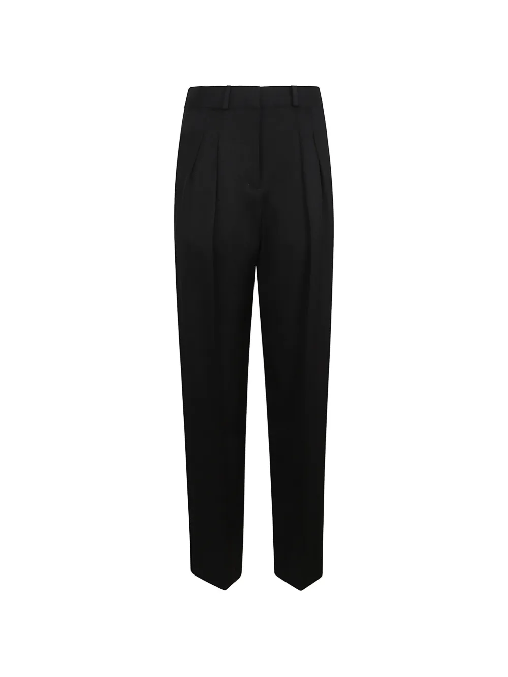 Loulou Alio pleated twill trousers - Nero
