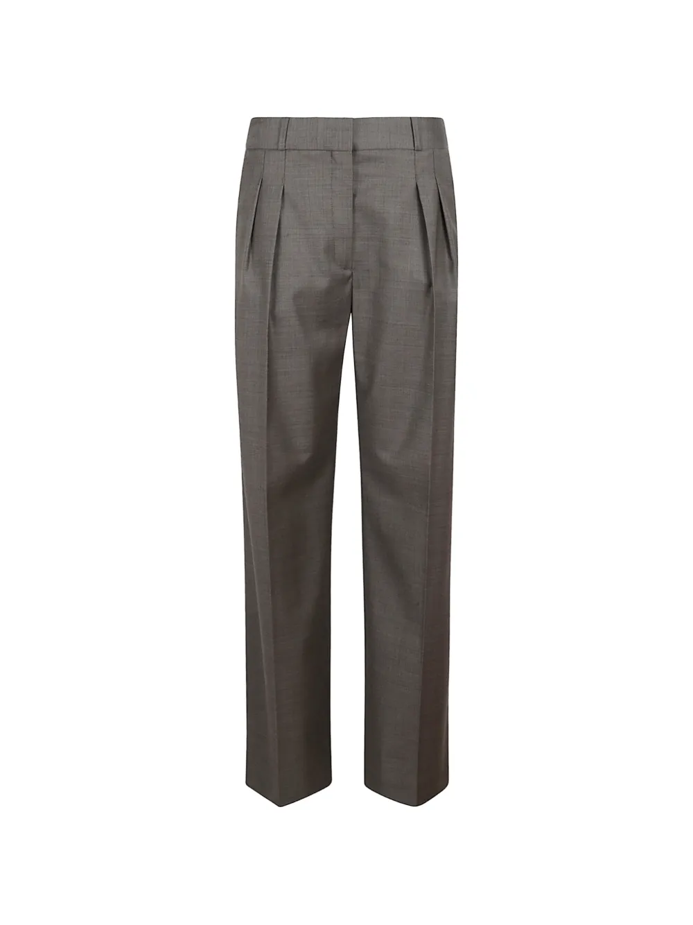Loulou Sbiru pleated straight-leg trousers - Marrone