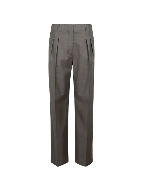 Loulou Sbiru pleated straight-leg trousers