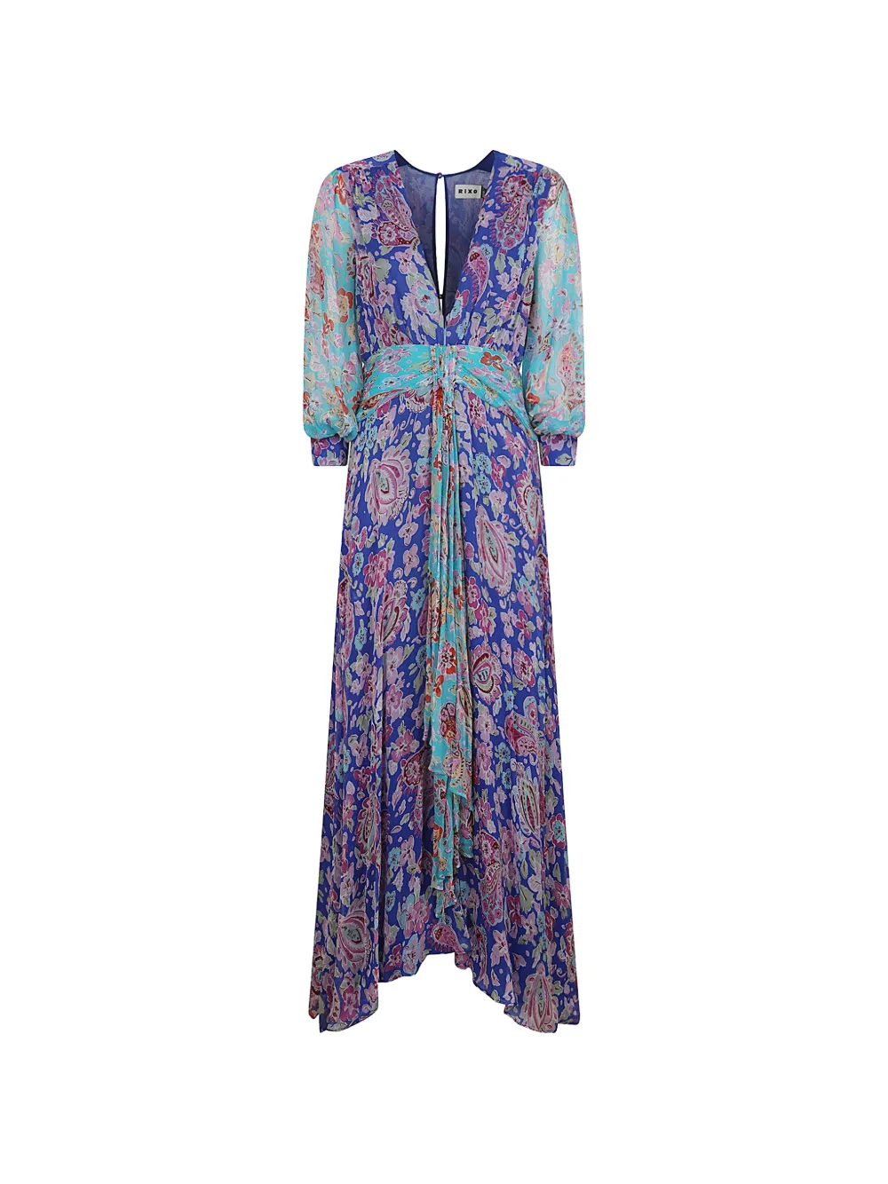 Rixo Meera paisley-print floral-print dress - Viola