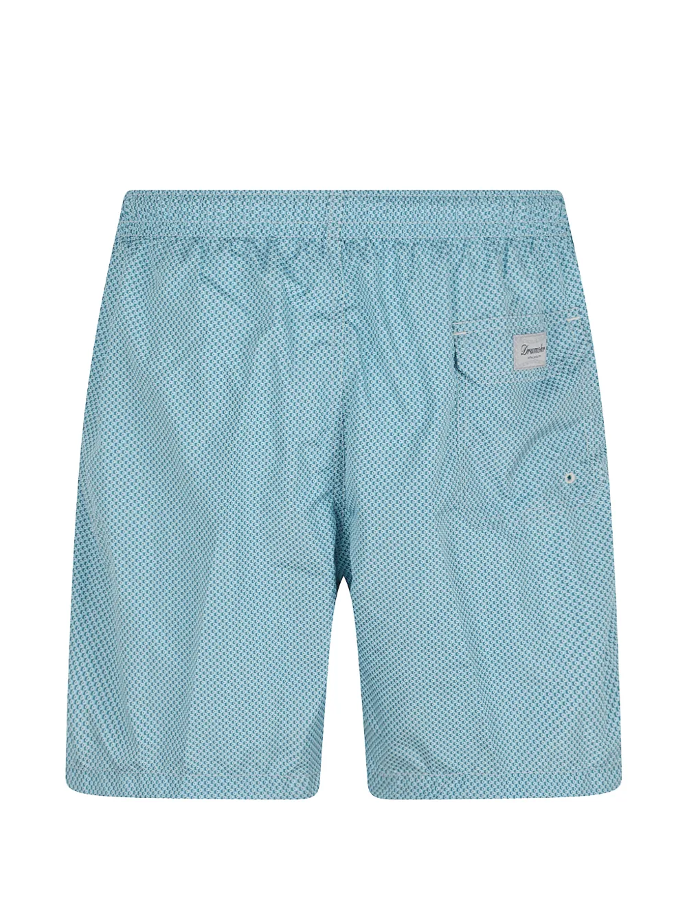 Drumohr Zwembroek met geometrische print Blauw