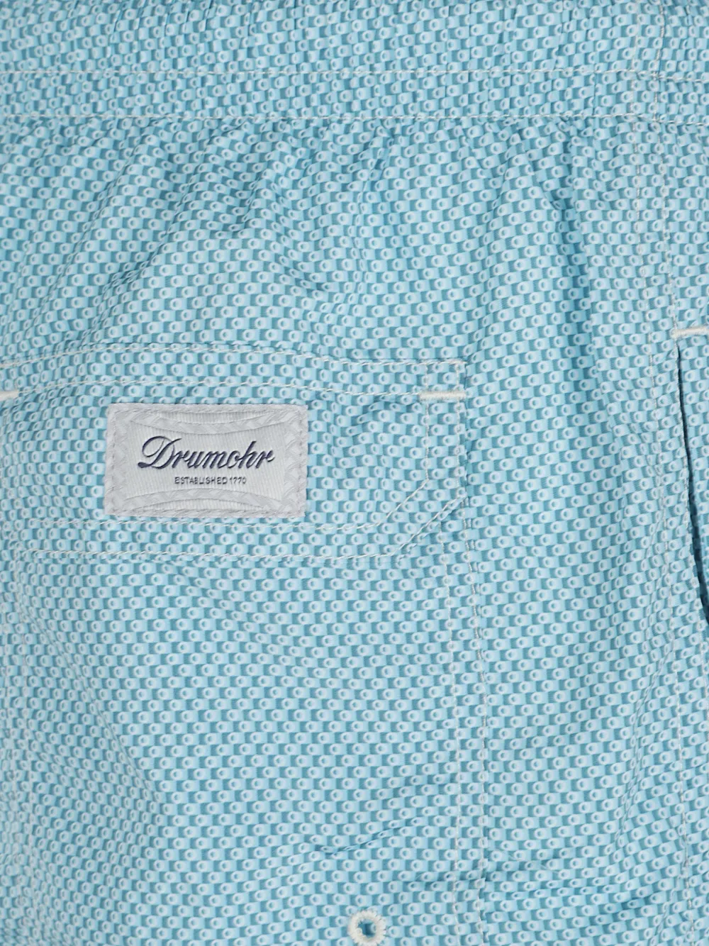 Drumohr Zwembroek met geometrische print Blauw