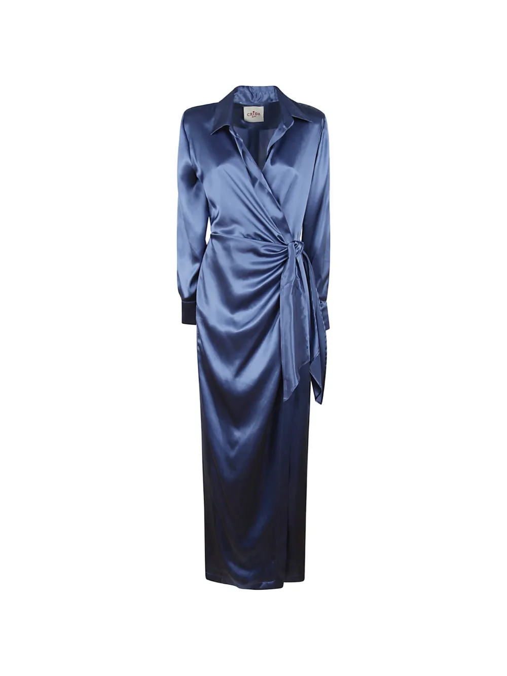 CRIDA Como wrap-style dress - Blu