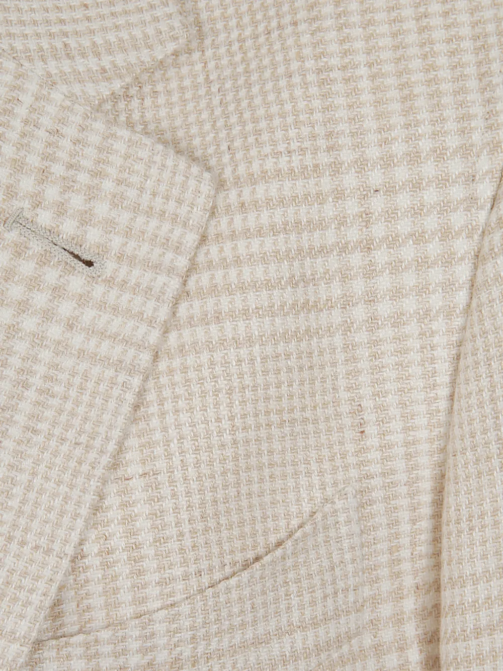 Zegna Blazer met pied-de-poule print Beige