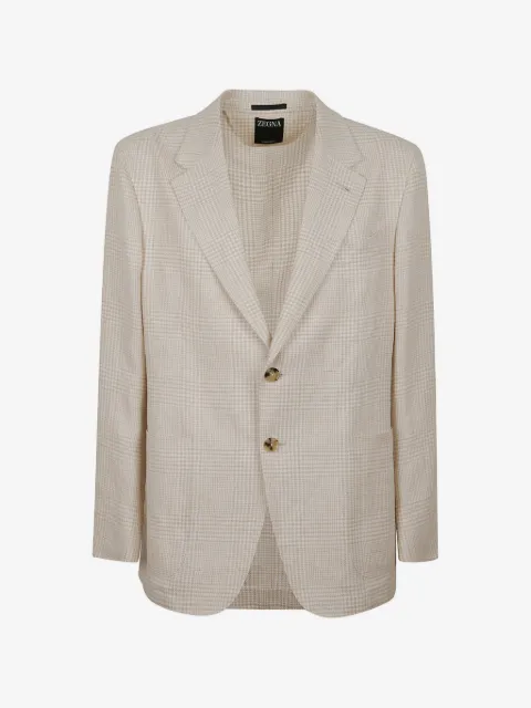 Zegna houndstooth-pattern blazer