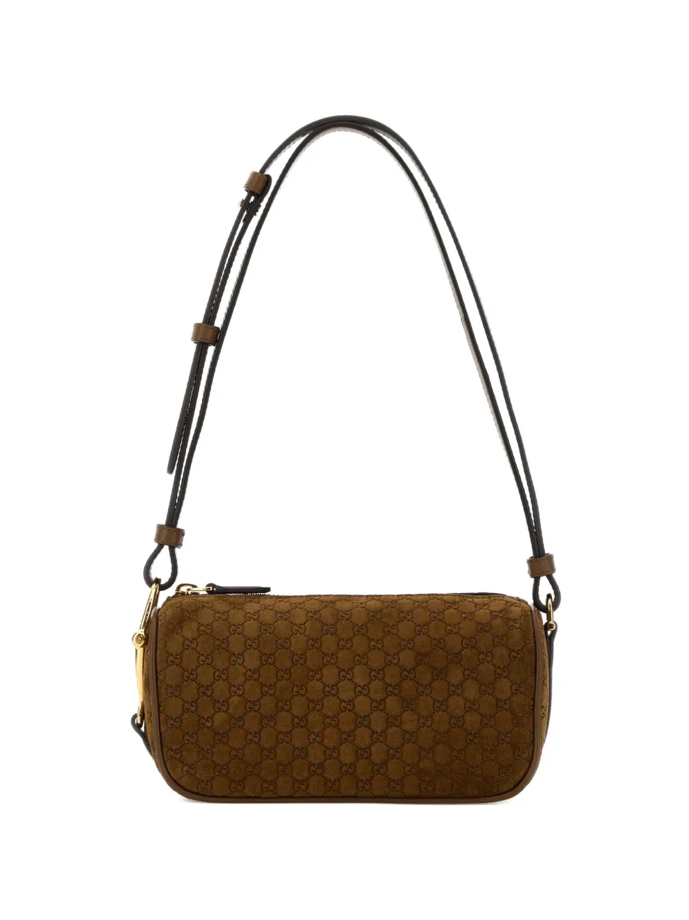 Gucci GG Motif Suede Shoulder Bag | Brown | FARFETCH KW