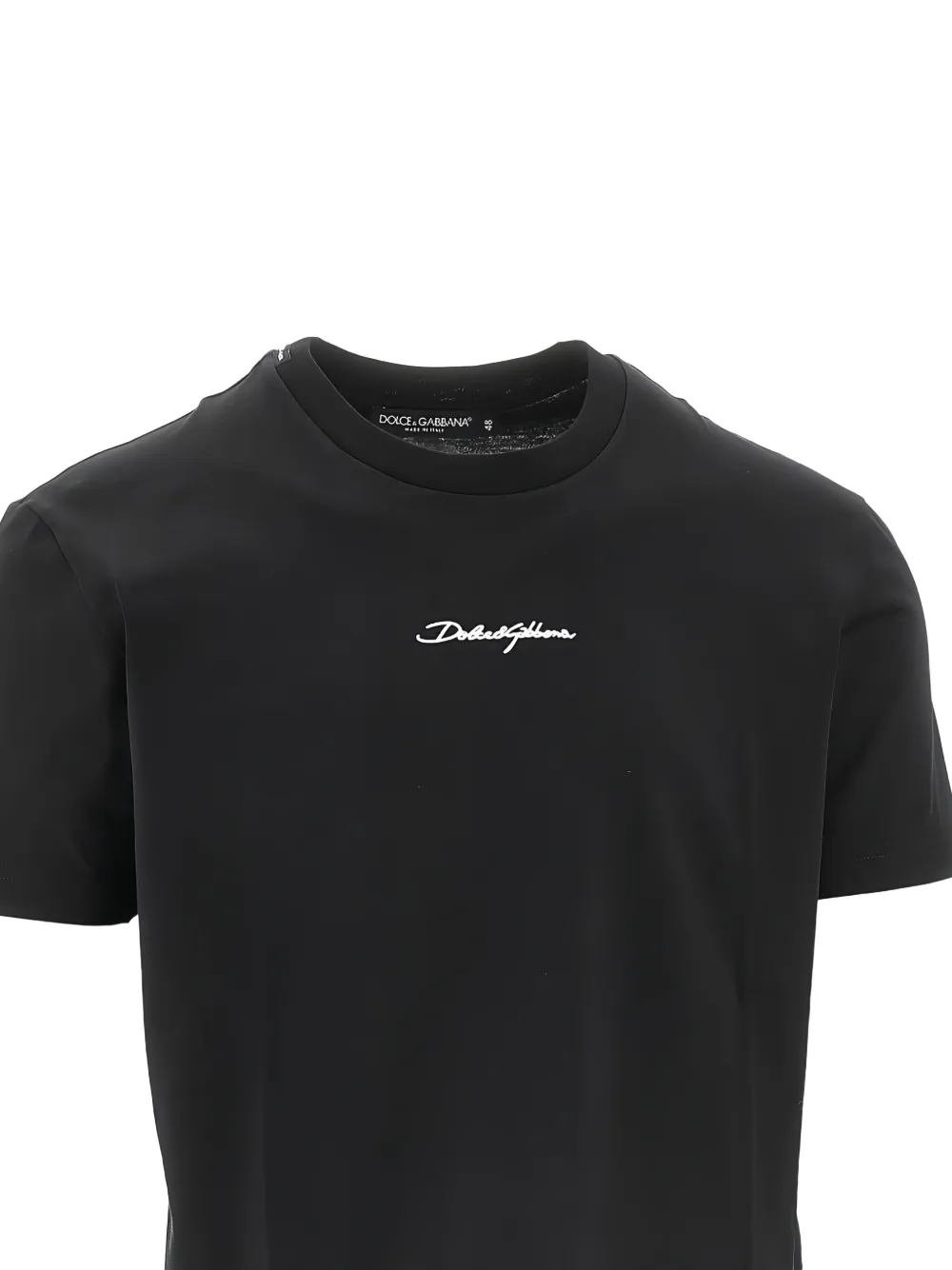 Dolce & Gabbana T-shirt met geborduurd logo Zwart