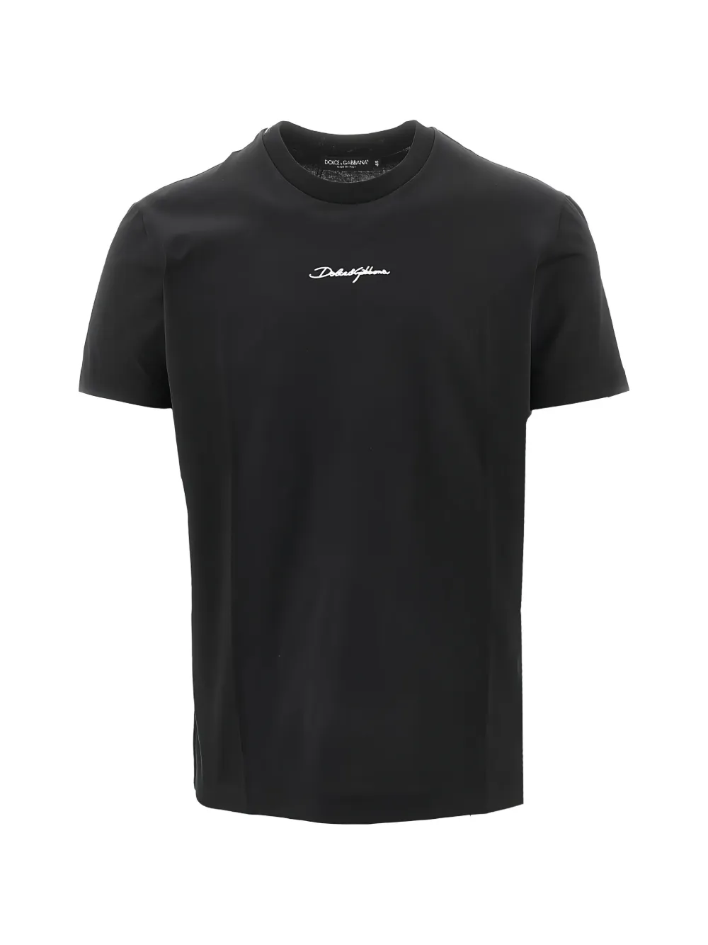 Dolce & Gabbana logo-embroidered T-shirt - Nero