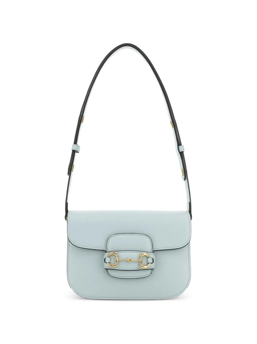 Gucci horsebit leather shoulder bag - Blau