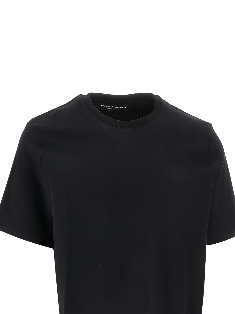 Majestic Filatures T-shirt met ronde hals Zwart