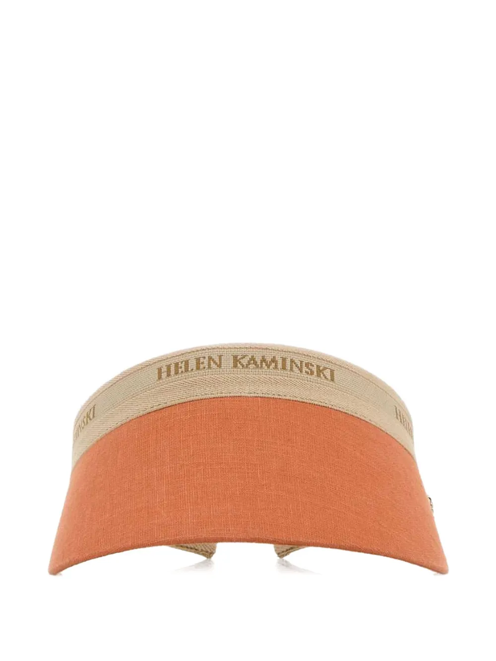 Helen Kaminski linen visor - Arancione