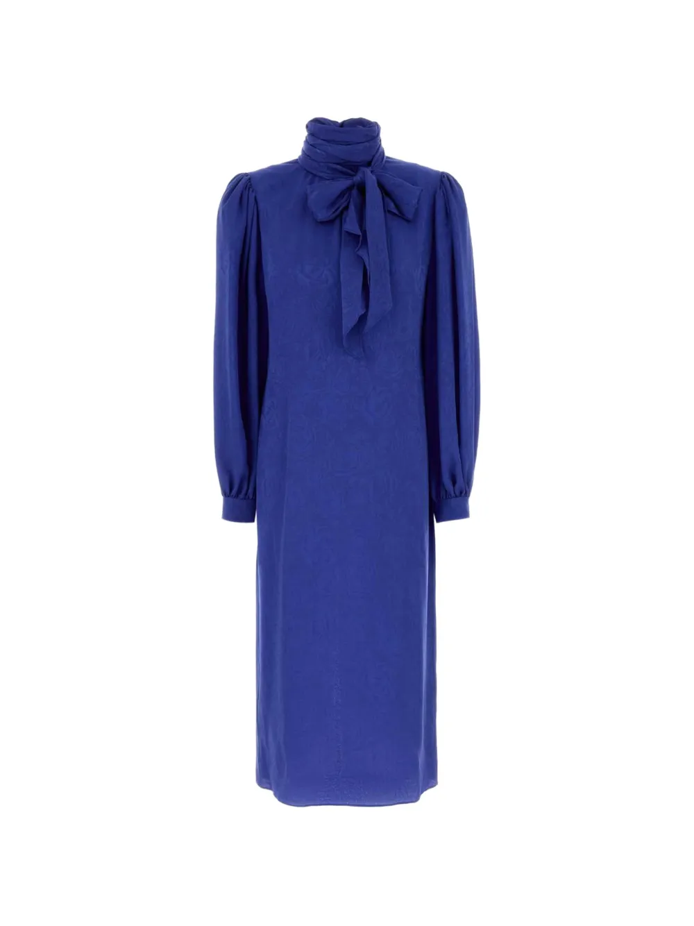 Gucci Jacquard-Midikleid mit Blumenmuster - Blau