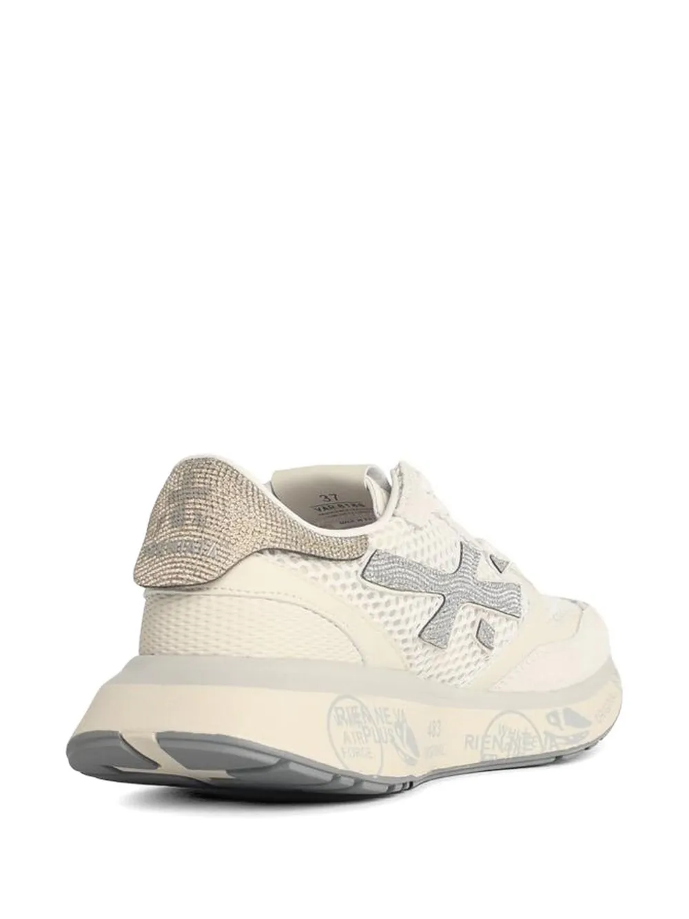Premiata Lauryn sneakers met logo Beige