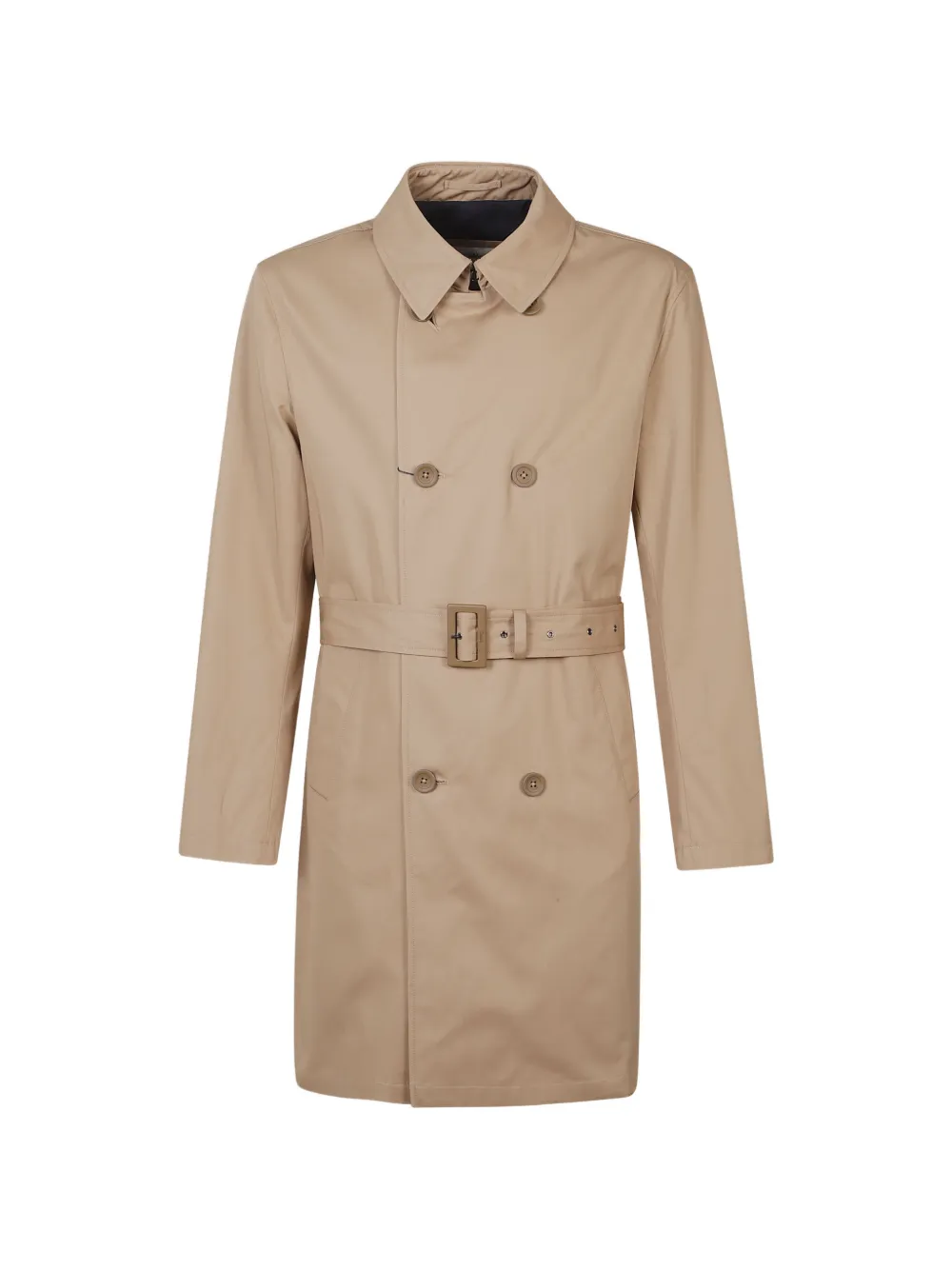 Herno double-breasted belted coat - Neutrals