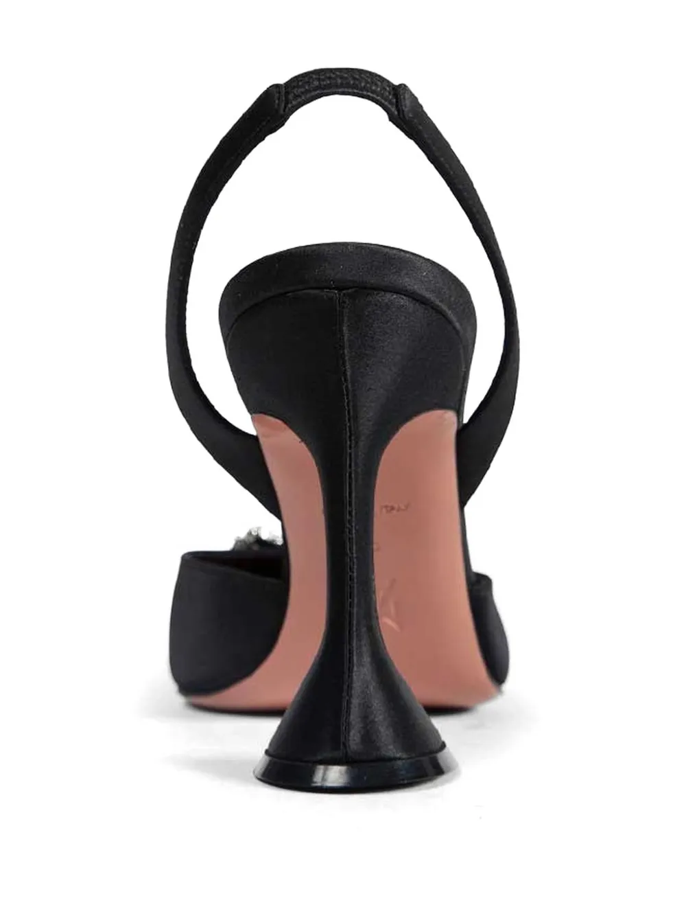 Amina Muaddi Begum Sling verfraaide slingback pumps Zwart