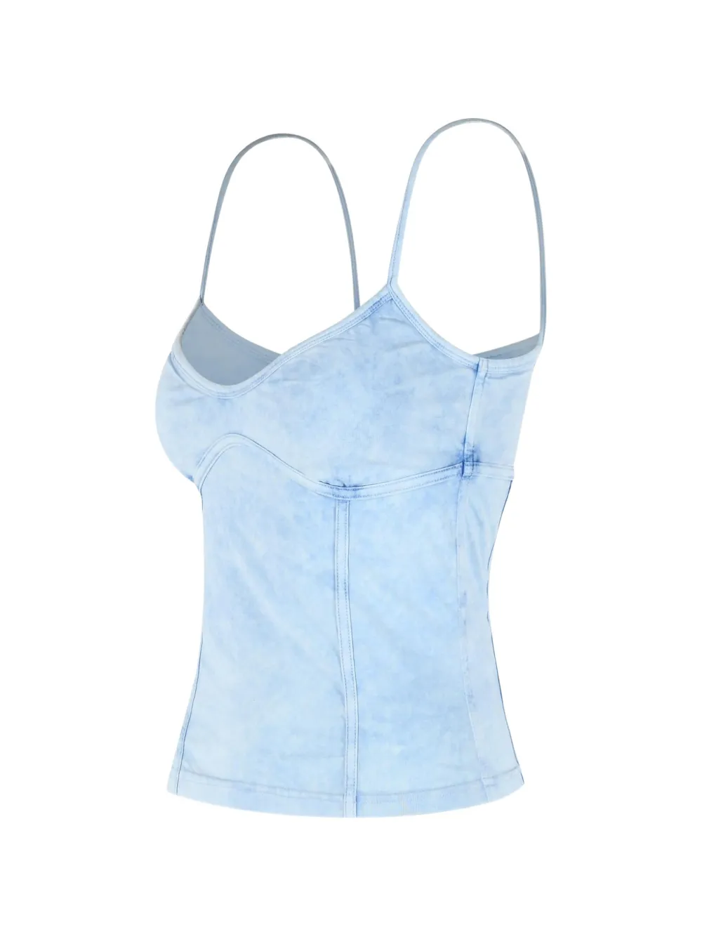  Diesel Thin Straps Washed Tank Top - Blue 