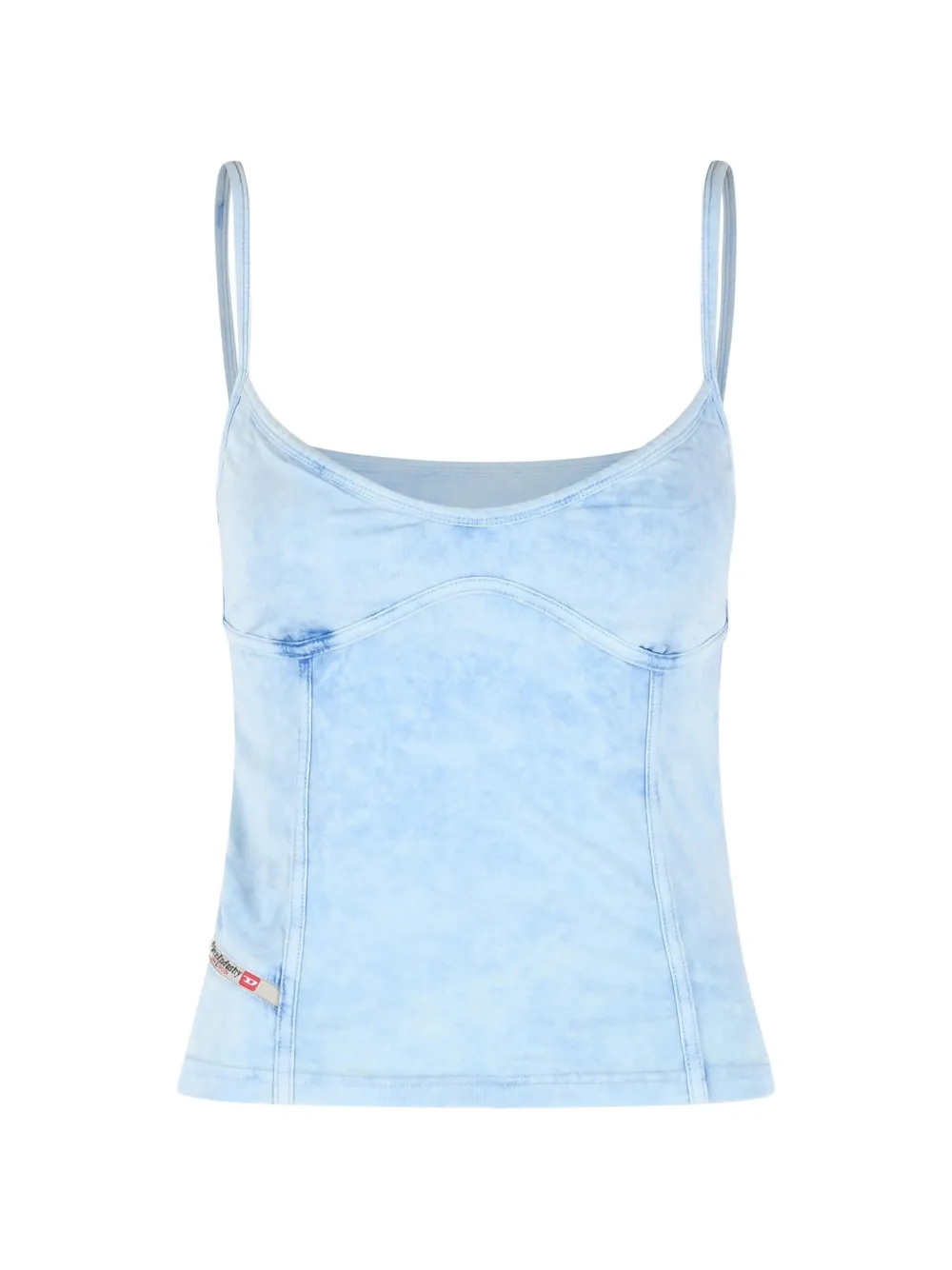 Diesel thin straps washed tank top - Blu