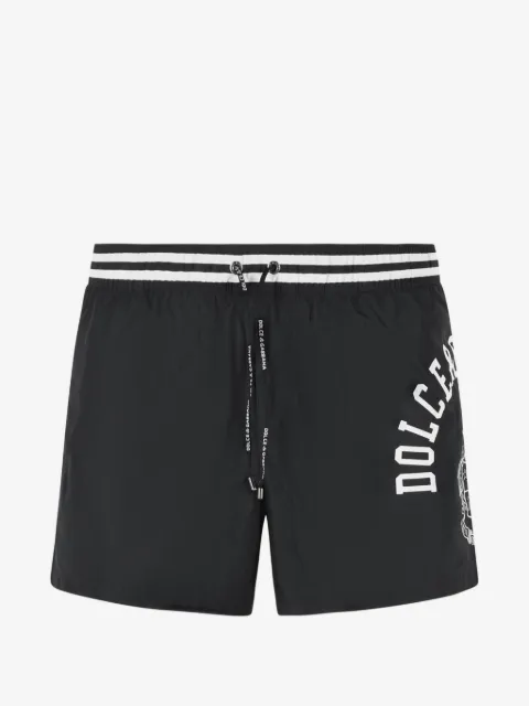 Dolce & Gabbana contrast logo print swimsuit