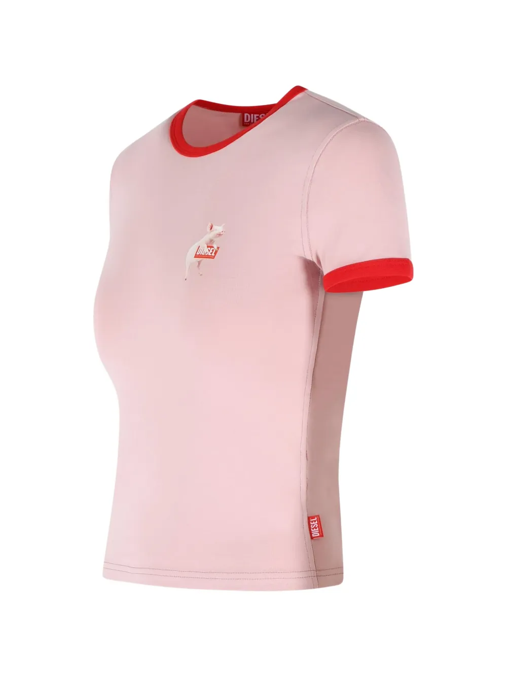Diesel crew-neck short-sleeve T-shirt | Pink | FARFETCH