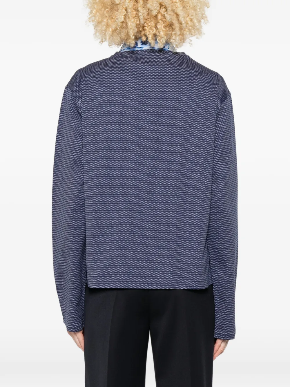 Miu T-shirt met borstzak Blauw
