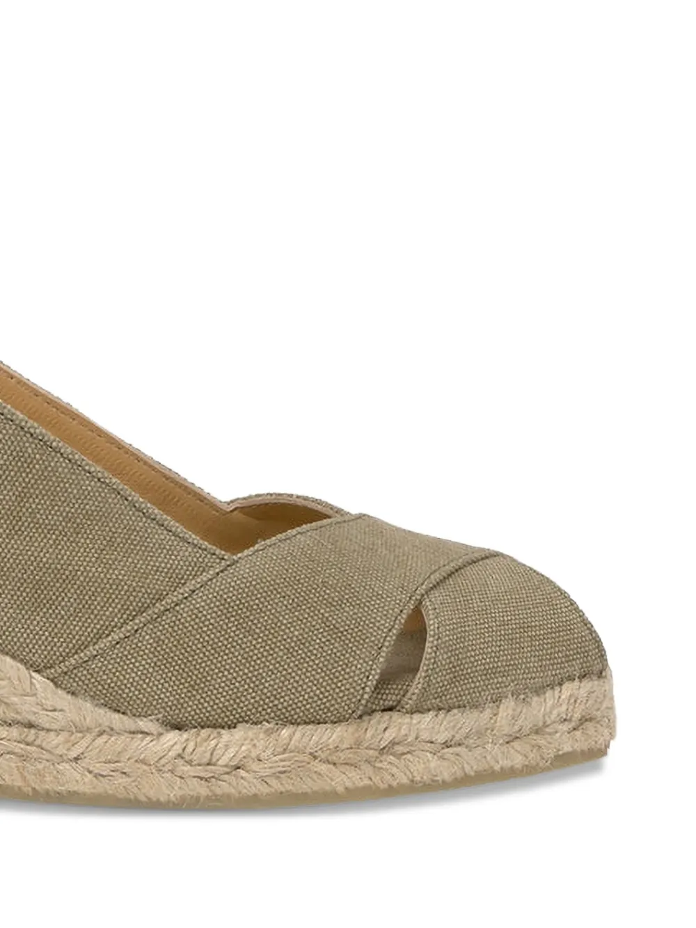 Castañer Diana sandalen met gekruiste bandjes Groen