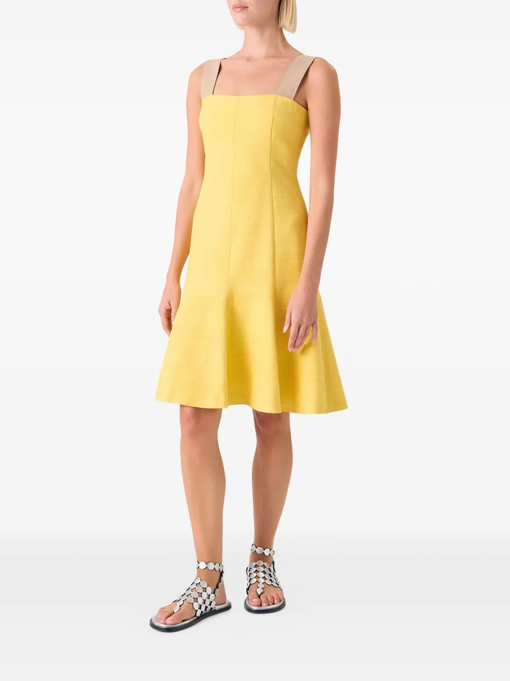  Akris Punto Sleeveless Mini Dress - Yellow 