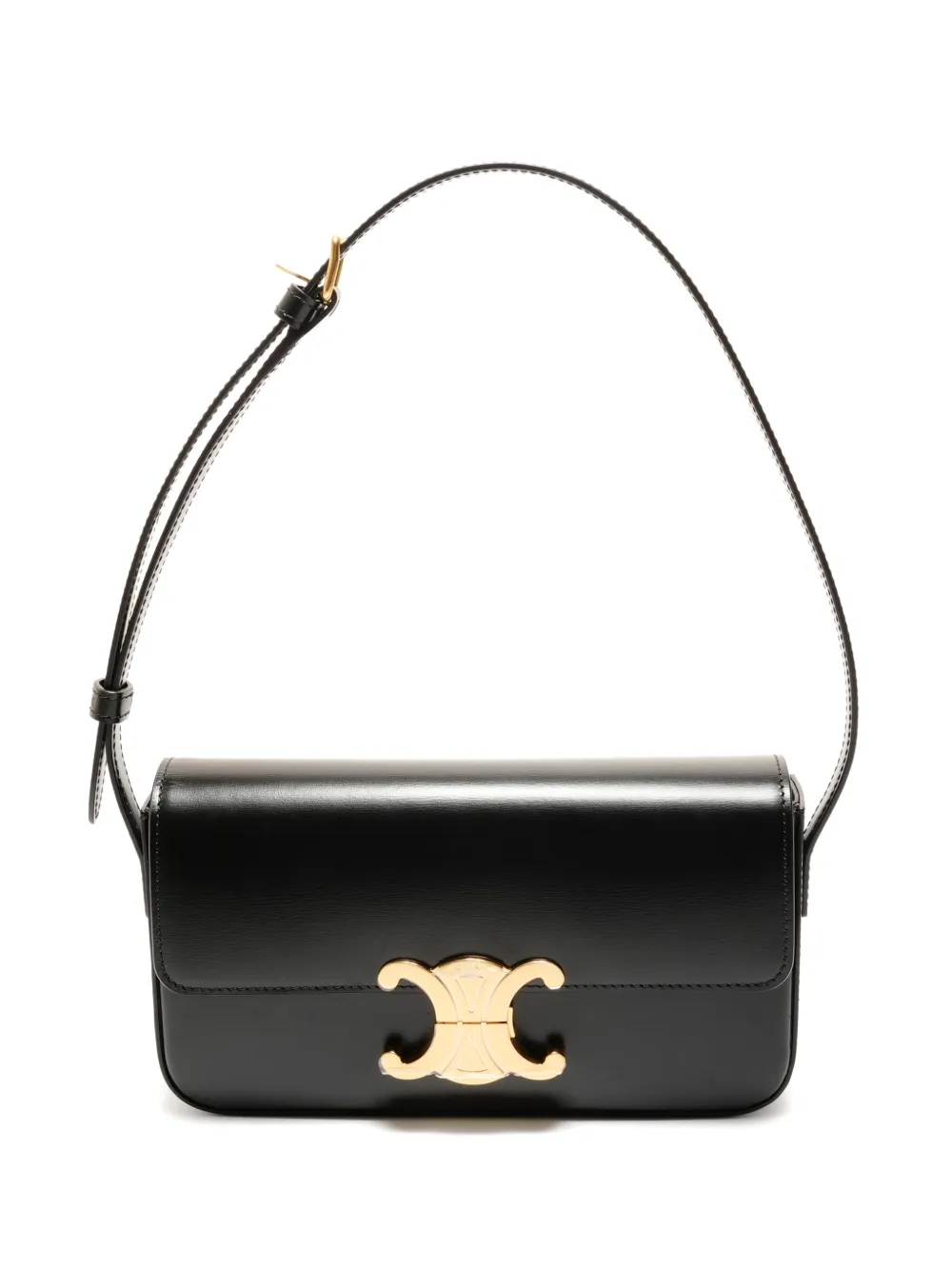 Celine Pre-Owned 2020-2025 Claude Triomphe-fastening shoulder bag - Nero