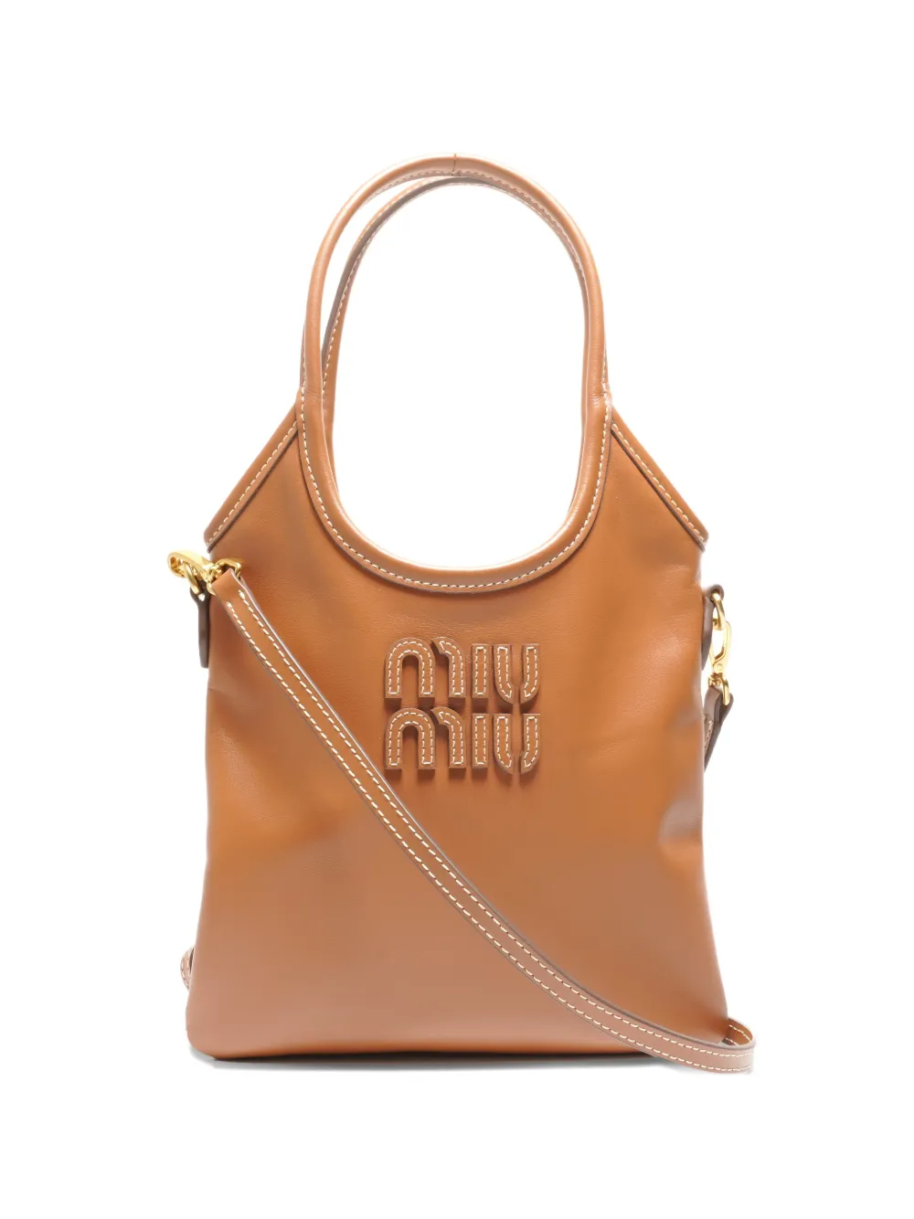 Miu Miu Pre-Owned 2020-2025 Ivy tote bag - Marrone