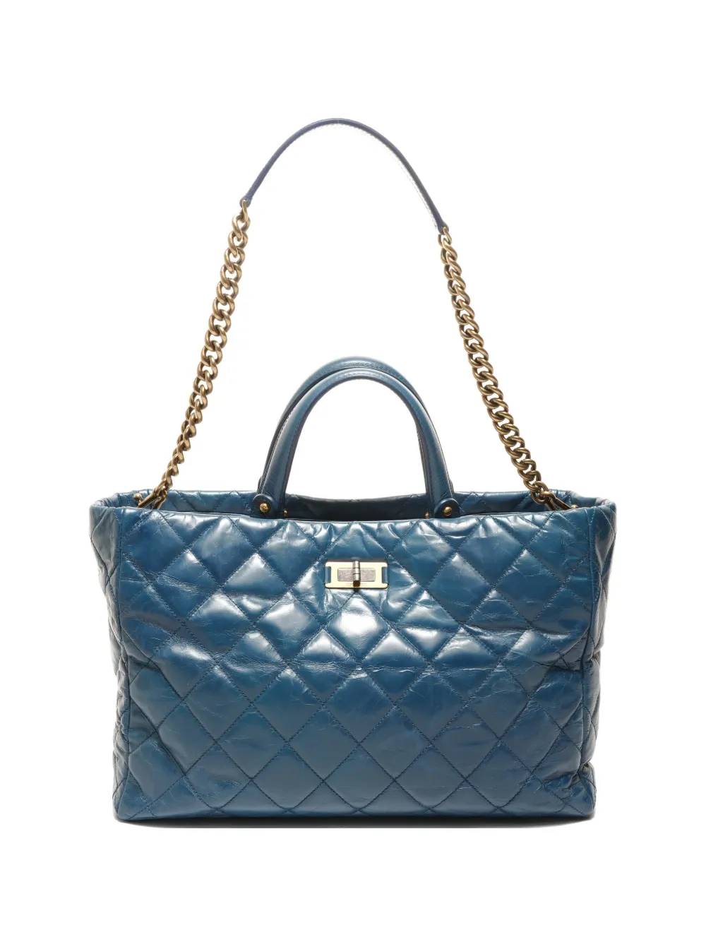 CHANEL Pre-Owned 2011 2.55 Reissue Glazed tote bag - Blu