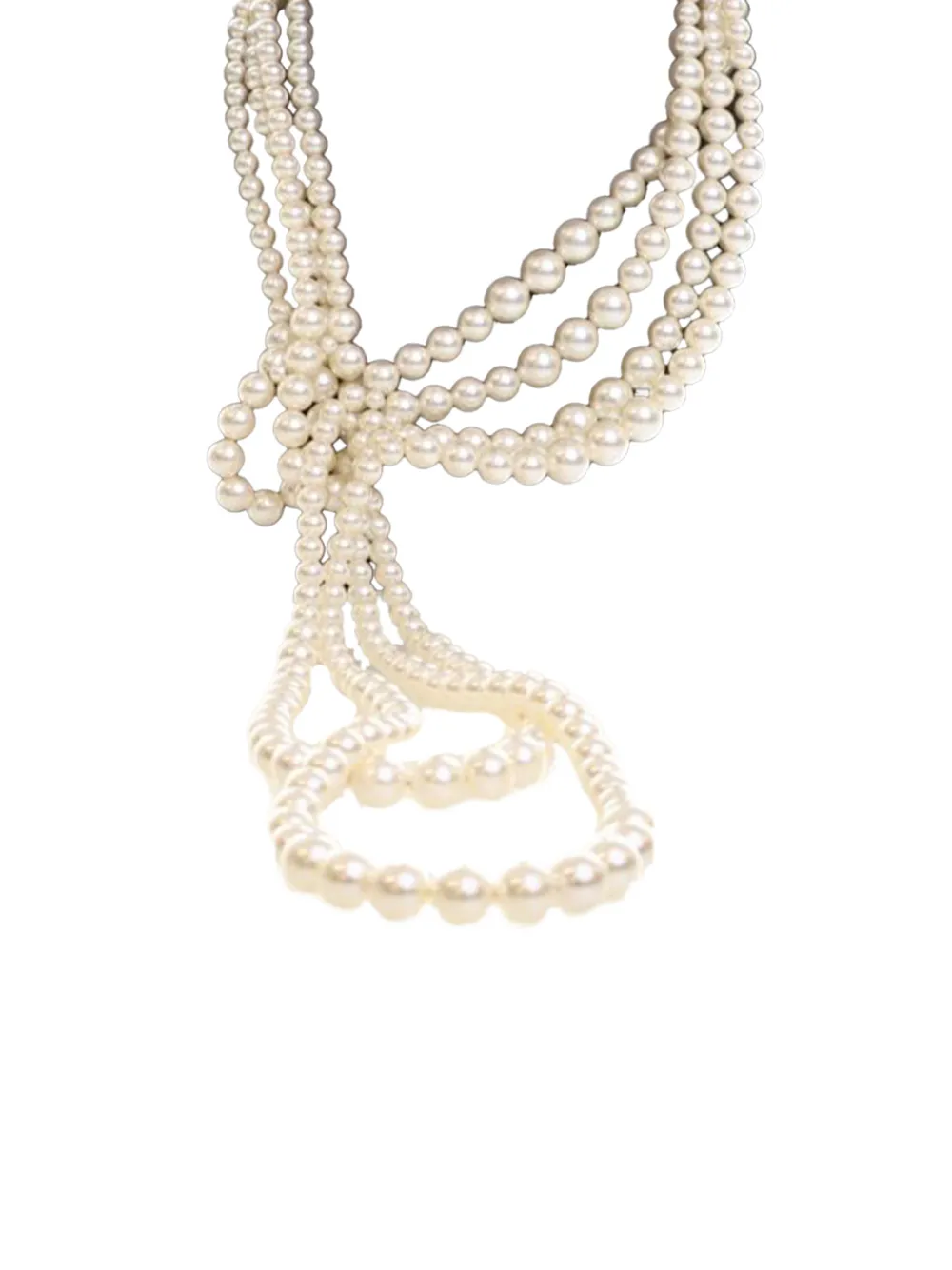 CHANEL Pre-Owned Collana con perle sintetiche 2000-2025 - Argento