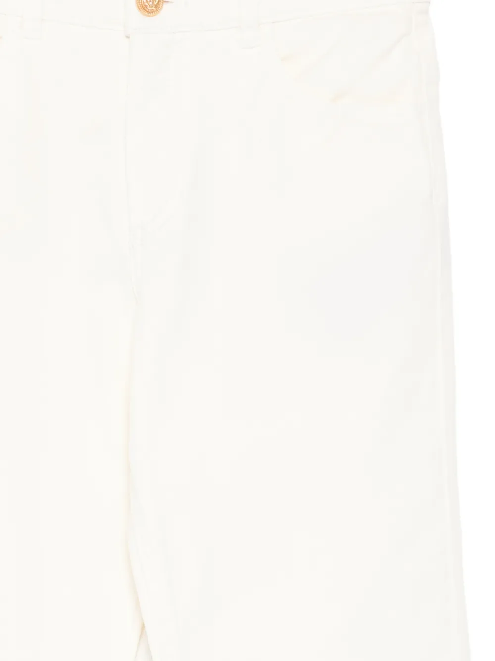  Balmain Kids Logo-button Straight-leg Jeans - Neutrals 