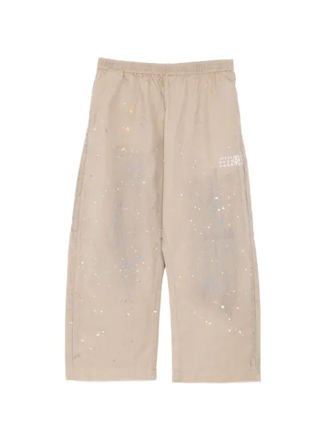 MM6 Maison Margiela Kids splatter-print trousers