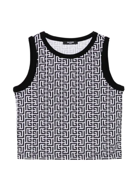Balmain Kids モノグラム トップ
