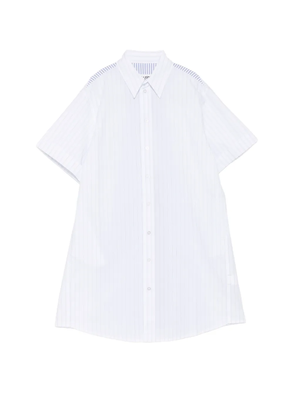 MM6 Maison Margiela Kids striped dress - Weiß