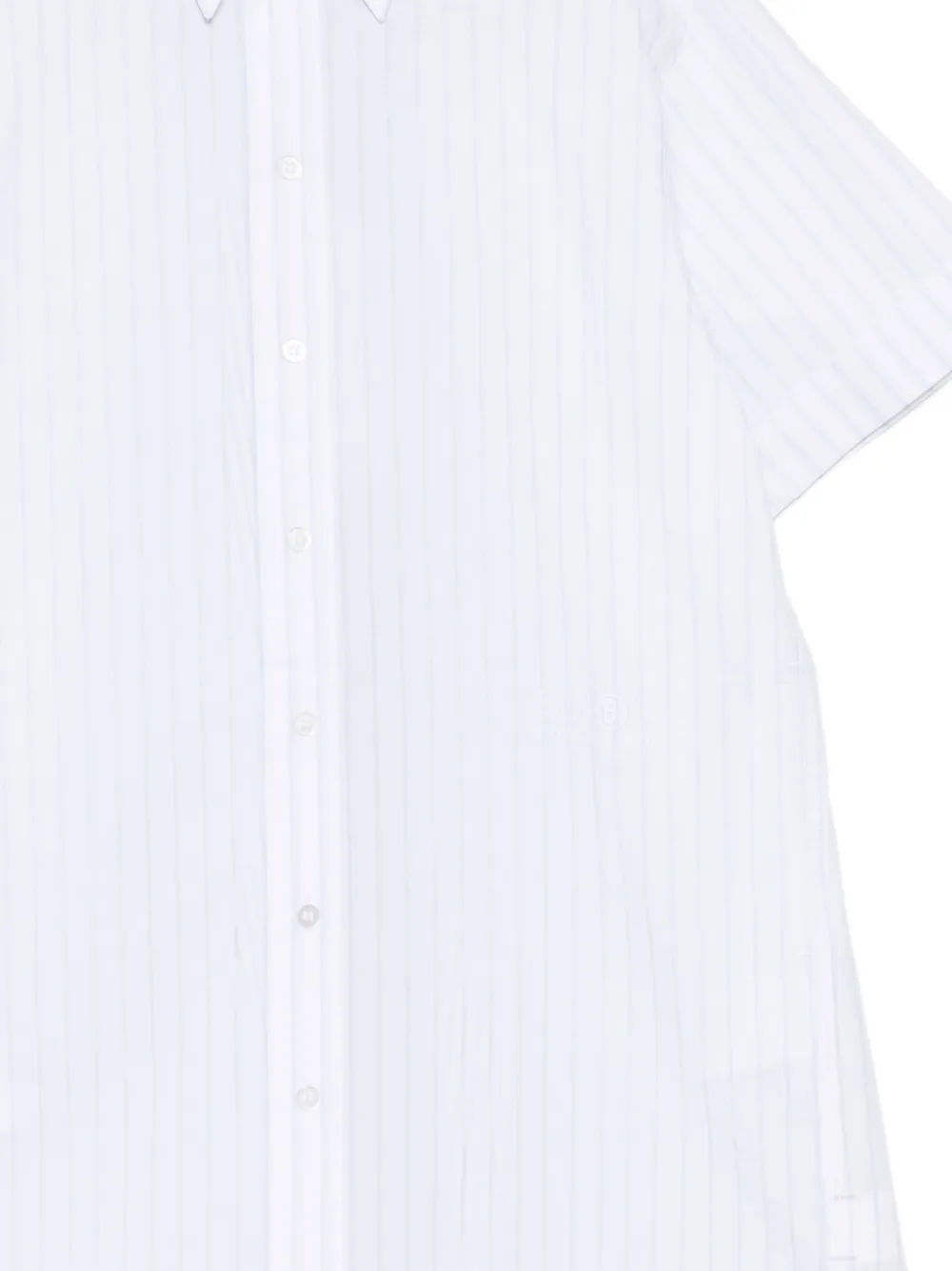 MM6 Maison Margiela Kids Gestreepte jurk Wit