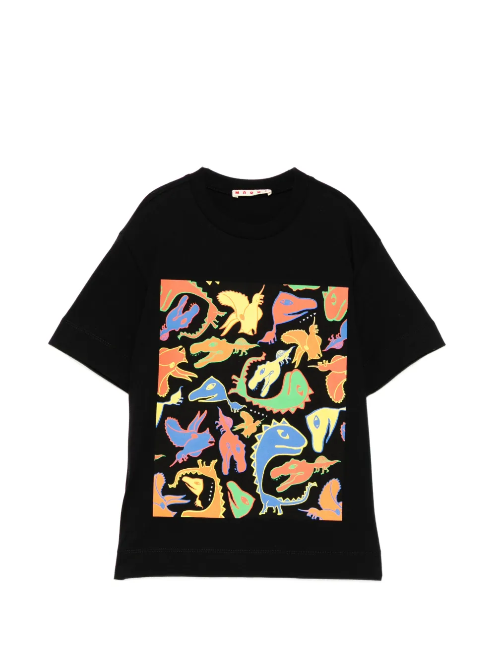 Marni Kids dino-print T-shirt - Nero