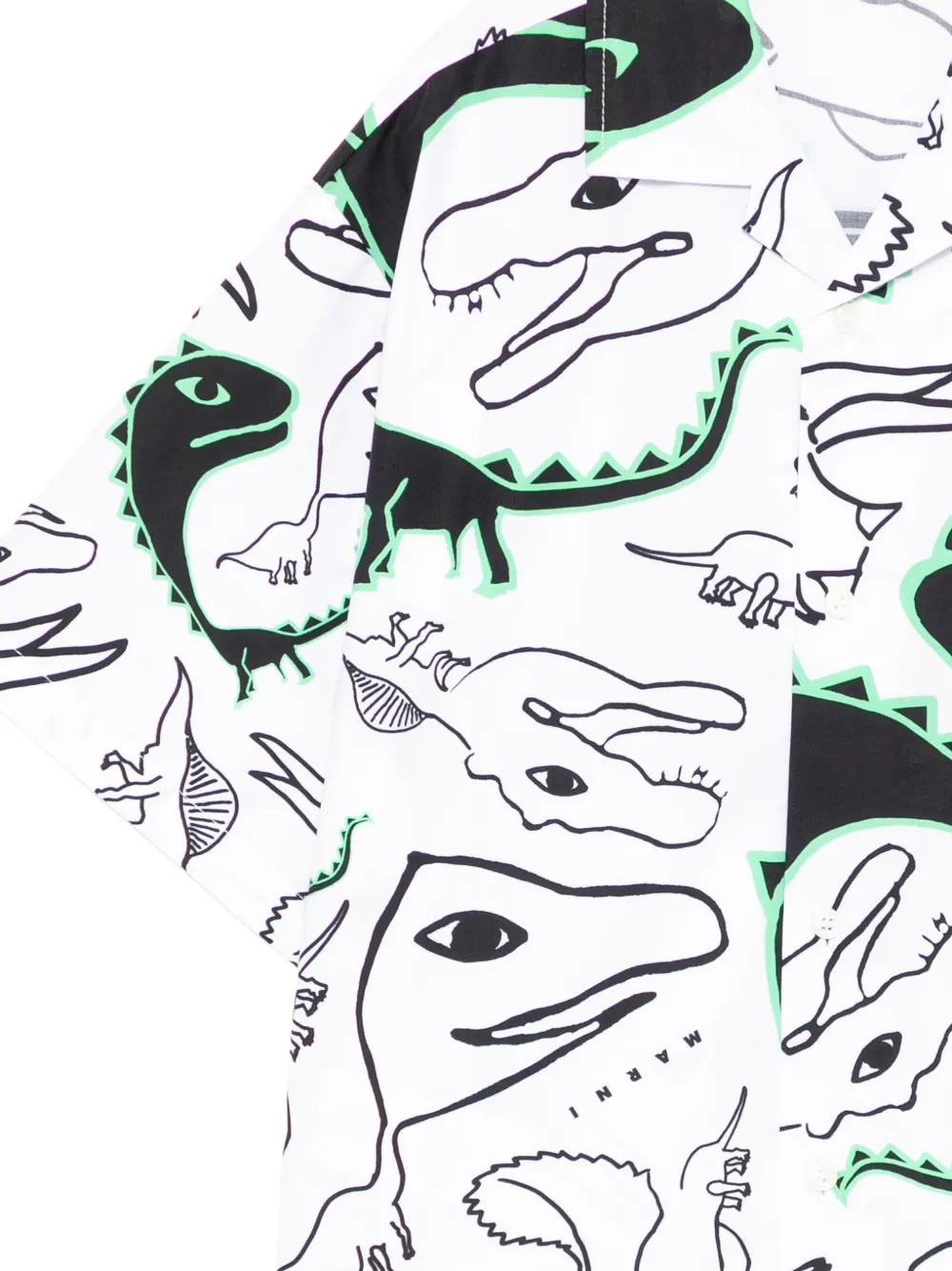  Marni Kids Dino-print Shirt - White 